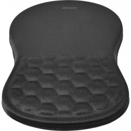 Deltaco Ergonominen hiirimatto rannetuella, pehmeää kangasta, muistivaahtoa ja geeliä