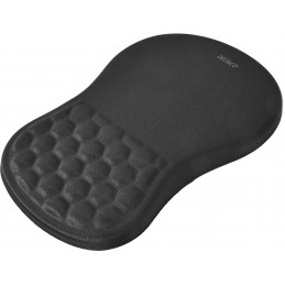 Deltaco Ergonominen hiirimatto rannetuella, pehmeää kangasta, muistivaahtoa ja geeliä
