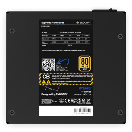 ENDORFY Supremo FM6 850 W virtalähdeyksikkö 24-pin ATX ATX musta