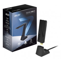 MSI BE6500 WiFi7 USB Stick - Dongle liitäntäkortti -sovitin USB 3.2 Gen 1 (3.1 Gen 1)