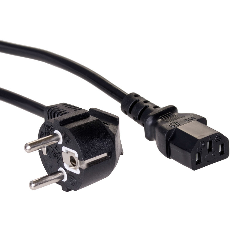 Akyga AK-PC-01A virtajohto musta 1,5 m CEE7 7 IEC C13
