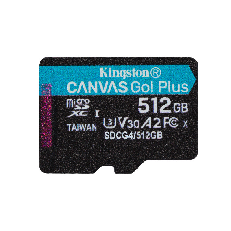 Kingston Technology Canvas Go! Plus 512 GB MicroSD UHS-I Luokka 10