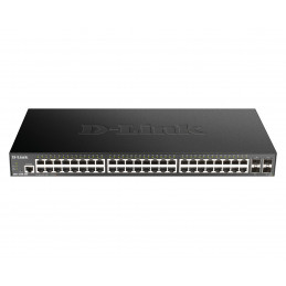 D-Link DGS-1250-52X Hallittu L3 Gigabit Ethernet (10 100 1000) musta