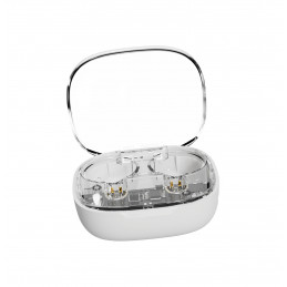 Streetz T150, osittain läpinäkyvät TWS-kuulokkeet, valkoinen