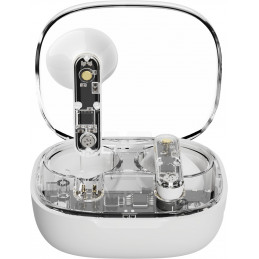Streetz T150, osittain läpinäkyvät TWS-kuulokkeet, valkoinen