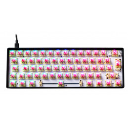 Deltaco Gaming GAM-075V2 näppäimistö Pelaaminen USB QWERTY Sveitsi musta