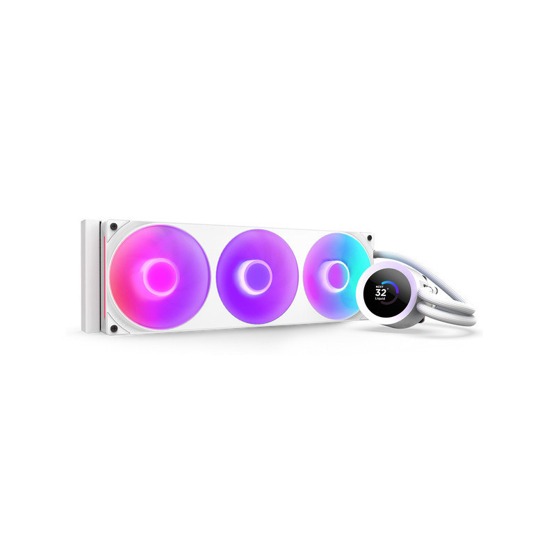 NZXT Kraken Plus 360 RGB Suoritin All-in-one-nesteenjäähdytin Valkoinen 1 kpl