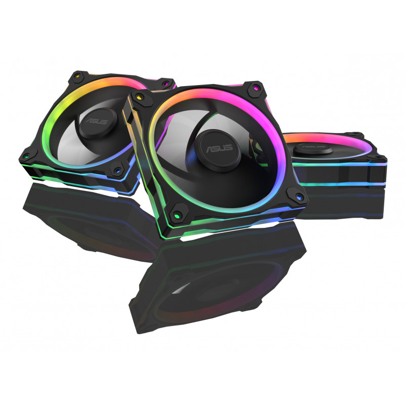 ASUS Prime MR120 Fan ARGB Black 3in1 Tietokonekotelo Tuuletin 12 cm musta