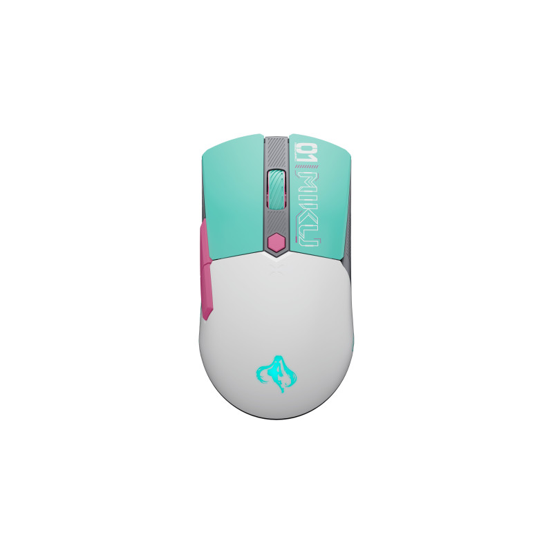 ASUS TUF Gaming Mini Wireless Mouse Hatsune Miku Edition hiiri Pelaaminen Oikeakätinen RF Wireless + Bluetooth + USB Type-A