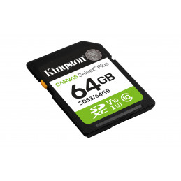 Kingston Technology Canvas Select Plus Gen3 64 GB SD UHS-I Luokka 10