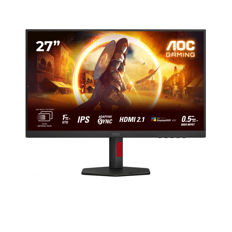 AOC G4 U27G4R tietokoneen litteä näyttö 68,6 cm (27") 3840 x 2160 pikseliä Quad HD LED musta, Punainen