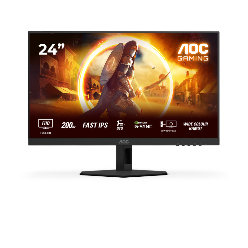 AOC G4 24G4HRE tietokoneen litteä näyttö 60,5 cm (23.8") 1920 x 1080 pikseliä Full HD LED musta, Punainen