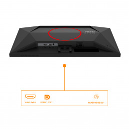 AOC G4 24G4HRE tietokoneen litteä näyttö 60,5 cm (23.8") 1920 x 1080 pikseliä Full HD LED musta, Punainen