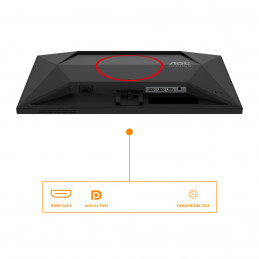 AOC G4 25G4SRE tietokoneen litteä näyttö 62,2 cm (24.5") 1920 x 1080 pikseliä Full HD LED musta, Punainen