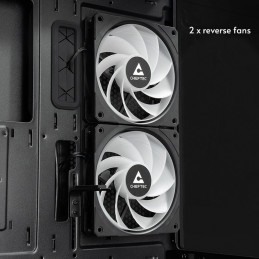 Chieftec GT-01B-OP tietokonekotelo Midi Tower musta