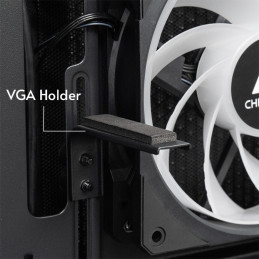 Chieftec GT-01B-OP tietokonekotelo Midi Tower musta