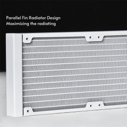 Chieftec ICEBERG 240-RGB-W Tietokonekotelo All-in-one-nesteenjäähdytin 12 cm Valkoinen