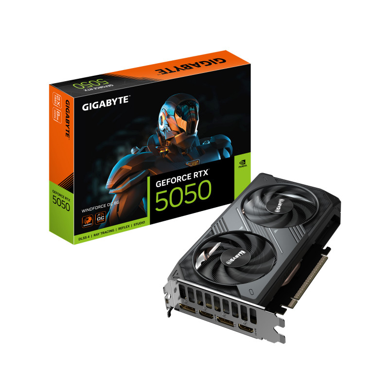GIGABYTE GeForce RTX 5050 WINDFORCE OC 8G NVIDIA 8 GB GDDR6