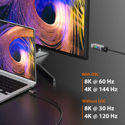 j5create JCC157-N USB-C® - HDMI™ 2.1 8K -kaapeli