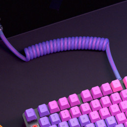 Glorious Gaming GLO-KB-ACC-CBL-COIL-NEB näppäimistön hiiren kaapeli Violetti 1,4 m