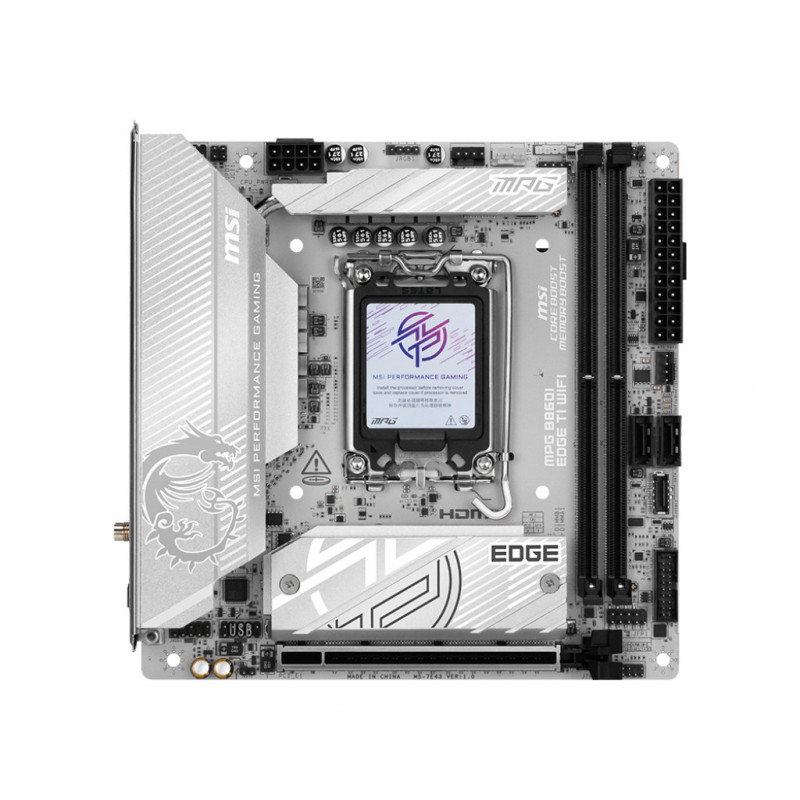 MSI MPG B860I EDGE TI WIFI emolevy Intel B860 LGA 1851 (Socket V1) Mini ITX