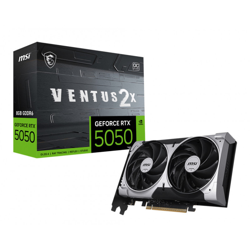 MSI GEFORCE RTX 5050 8G VENTUS 2X OC näytönohjain NVIDIA 8 GB GDDR6