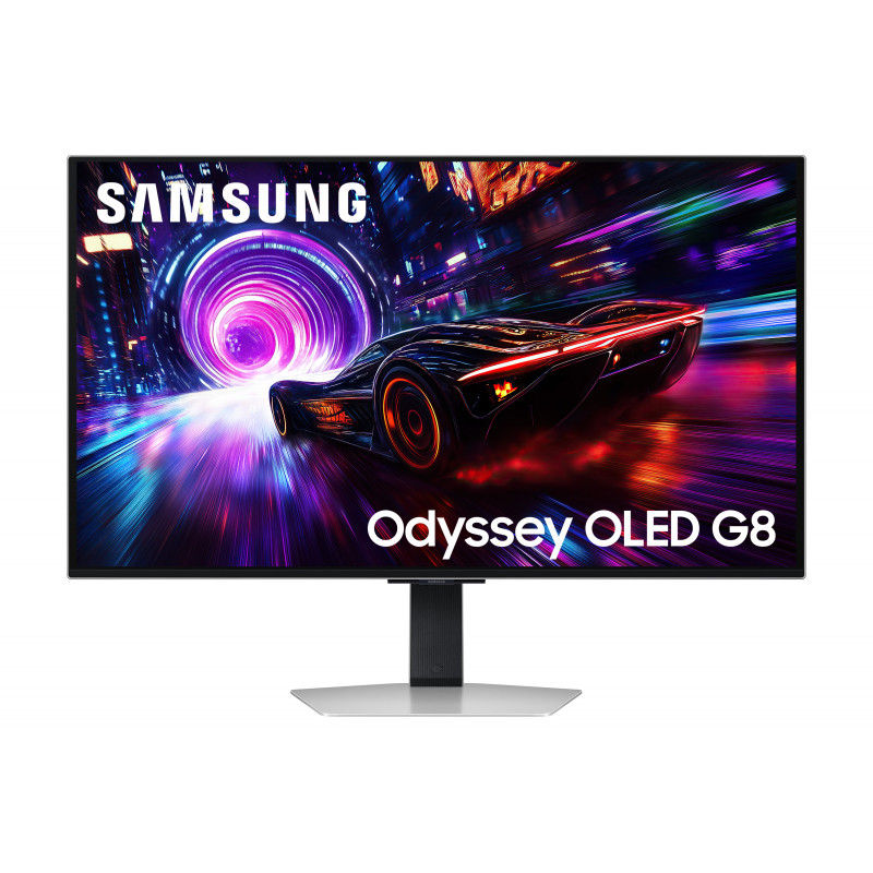 Samsung G81SF tietokoneen litteä näyttö 81,3 cm (32") 3840 x 2160 pikseliä 4K Ultra HD OLED Hopea
