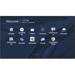 Viewsonic CDE7530 infonäyttö 190,5 cm (75") Wi-Fi 450 cd m² 4K Ultra HD musta Sisäänrakennettu prosessori Android 11