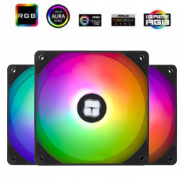 Thermalright TL-C12C-S X3 Tietokoneen jäähdytysjärjestelmä Suoritin Tuuletin 12 cm musta 1 kpl