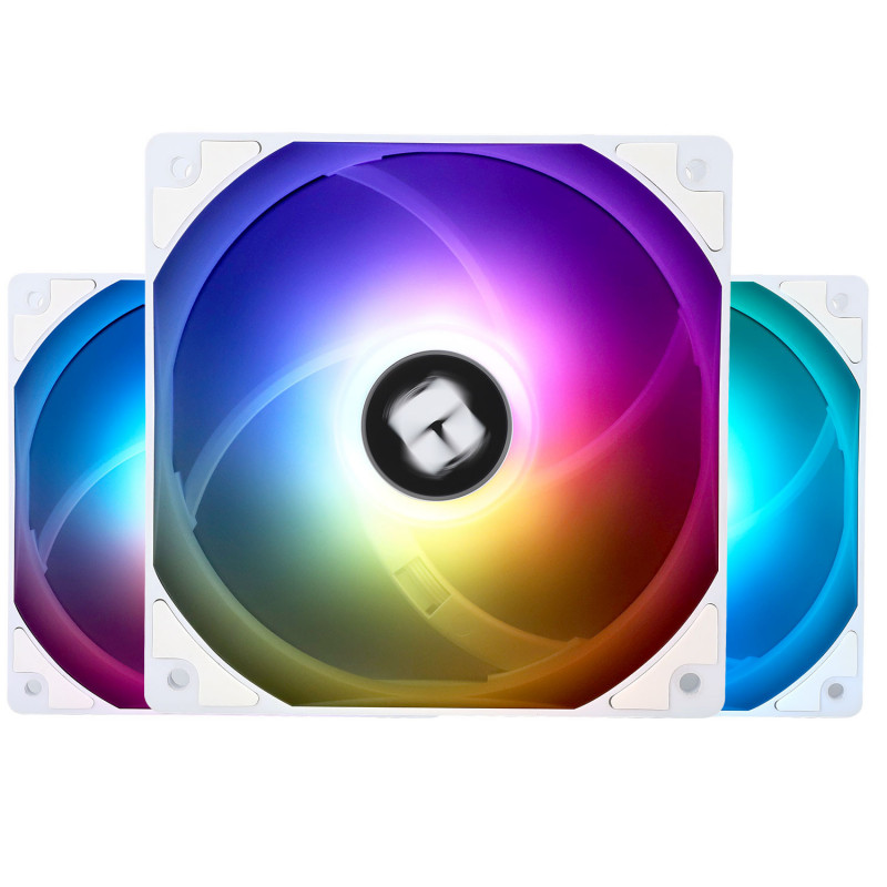 Thermalright TL-C12CW-S X3 Tietokoneen jäähdytysjärjestelmä Suoritin Tuuletin 12 cm Valkoinen 1 kpl
