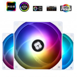 Thermalright TL-C12CW-S X3 Tietokoneen jäähdytysjärjestelmä Suoritin Tuuletin 12 cm Valkoinen 1 kpl