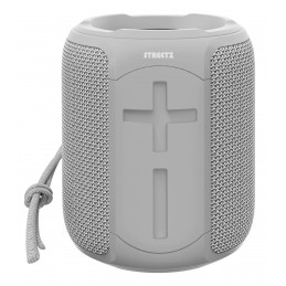 Streetz Vedenkestävä BT-kaiutin, TWS, 10W, IPX7, 3,5mm, harmaa
