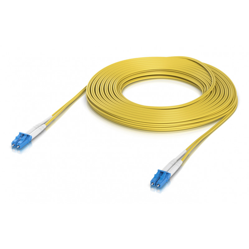 Ubiquiti UACC-OFC-S2-LULU-15M InfiniBand- ja kuituoptiikkakaapeli LC LC LC Keltainen