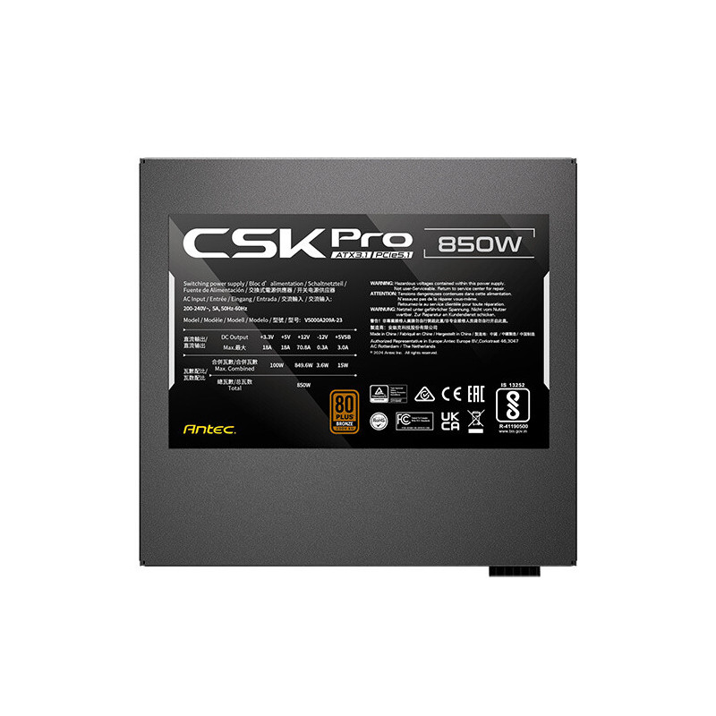 Antec SIGNATURE CSK850 PRO ATX3.1 virtalähdeyksikkö 850 W 20+4 pin ATX ATX
