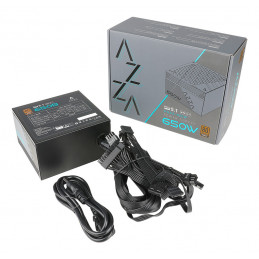 Azza PSAZ-650B (ATX3.1) virtalähdeyksikkö 650 W ATX musta