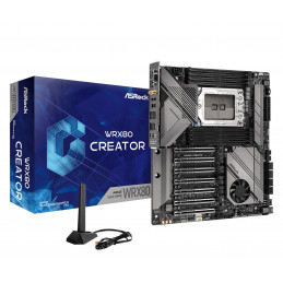 Asrock WRX 80 CREATOR AMD WRX80 Pistoke sWRX8 Laajennettu ATX