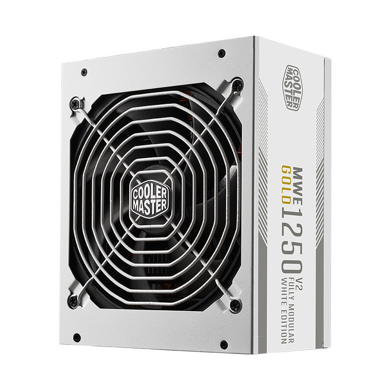 Cooler Master MWE Gold 1250 V2 ATX 3.1 White Edition virtalähdeyksikkö 1250 W 24-pin ATX Valkoinen