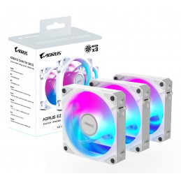 GIGABYTE AORUS EZ CHAIN FAN 120 ICE Emolevy Tuuletin 12 cm Valkoinen 1 kpl