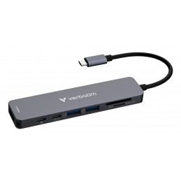 Verbatim 32158 keskitin USB 3.2 Gen 1 (3.1 Gen 1) Type-C 5000 Mbit s Harmaa