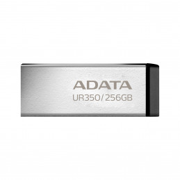 ADATA UR350 USB-muisti 256 GB USB A-tyyppi 3.2 Gen 1 (3.1 Gen 1) musta, Hopea