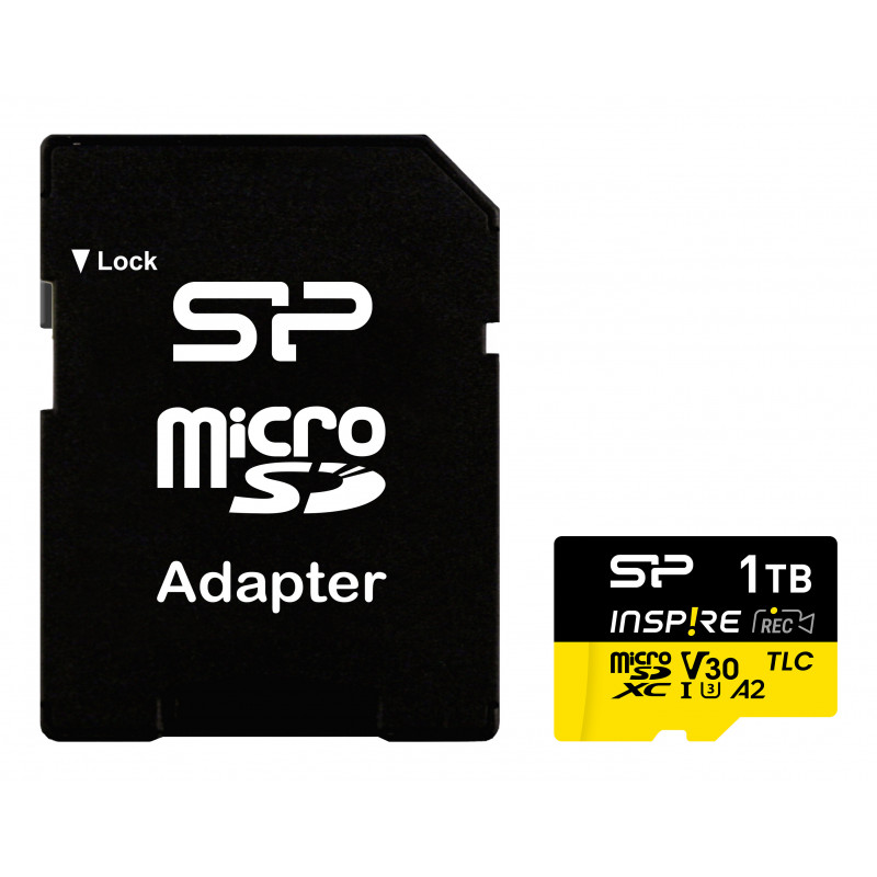 Silicon Power SP001TBSTXLA2V1NSP muistikortti 1 TB MicroSDXC 3D TLC NAND Luokka 10