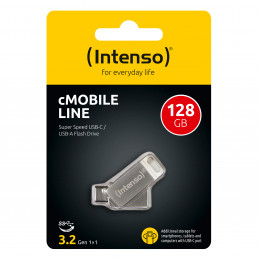 Intenso cMobile Line USB-muisti 128 GB USB Type-A   USB Type-C 3.2 Gen 1 (3.1 Gen 1) Hopea