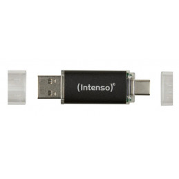 Intenso Twist Line USB-muisti 256 GB USB Type-A   USB Type-C 3.2 Gen 1 (3.1 Gen 1) Antrasiitti