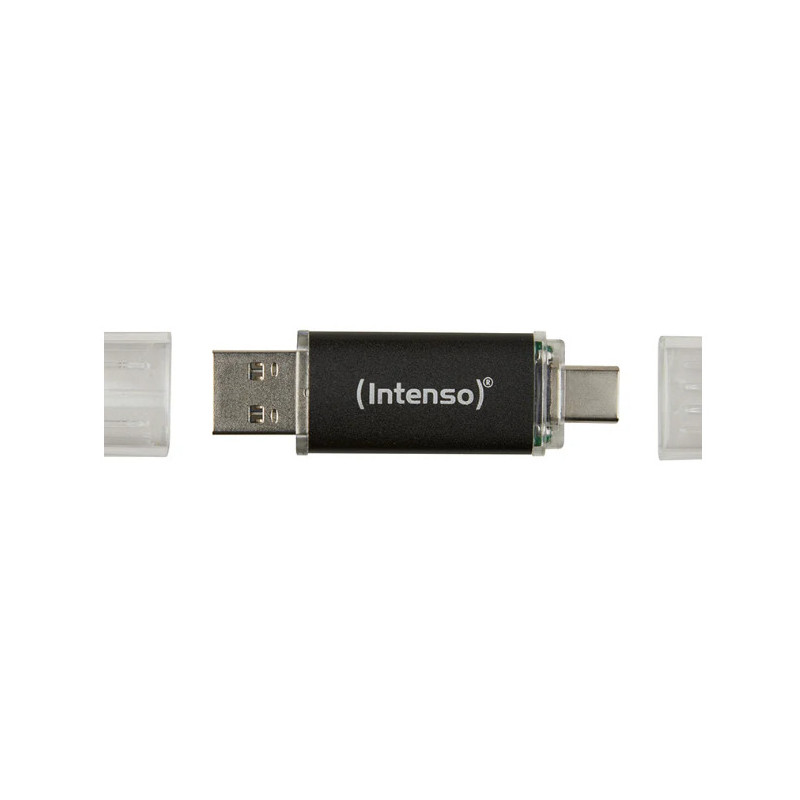 Intenso Twist Line USB-muisti 256 GB USB Type-A   USB Type-C 3.2 Gen 1 (3.1 Gen 1) Antrasiitti