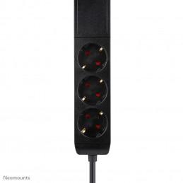 Neomounts DS22-840BL6 jatkojohto 1,4 m 3 AC-pistorasia(a) Sisätila musta