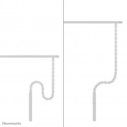 Neomounts ADS06-133WH kaapelinjärjestäjä Vastaanotto Kaapeliohjain Valkoinen 1 kpl