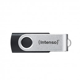 Intenso USB 128GB OFFICE LINE 3.2 Gen1 Silver-Black USB-muisti USB A-tyyppi 3.2 Gen 1 (3.1 Gen 1) musta, Hopea