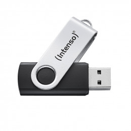Intenso USB 256GB OFFICE LINE 3.2 Gen1 Silver-Black USB-muisti USB A-tyyppi 3.2 Gen 1 (3.1 Gen 1) musta, Hopea