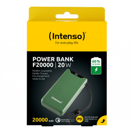 Intenso 7332057 akku- ja paristolaturi Litium polymeeri (LiPo) 20000 mAh Vihreä