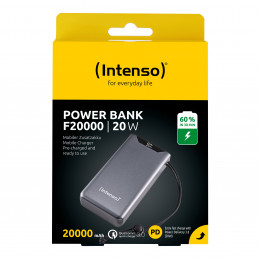 Intenso 7332054 akku- ja paristolaturi Litium polymeeri (LiPo) 20000 mAh Harmaa
